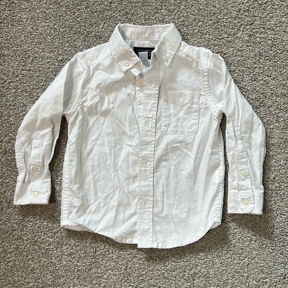 Children’s Place White Collard Shirt EUC SIZE 2T